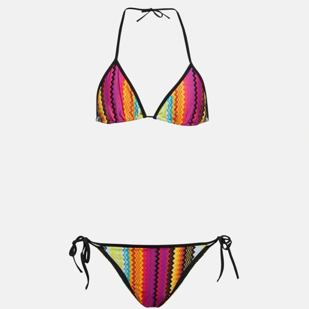 New Missoni Mare Zig-zag Knit Bikini Bottom Size 40 - Picture 5 of 11